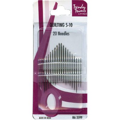 Trendy Trims - Quilting Needles Size 5-10 (20pk) (HA3599)