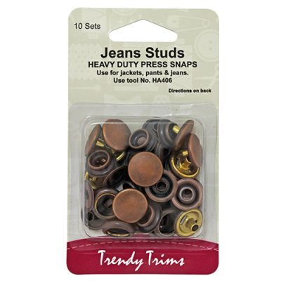 Jean Stud 15mm - Nickel or Bronze