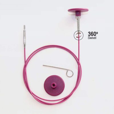 Knit Pro Interchangeable Swivel Cables 360 degree