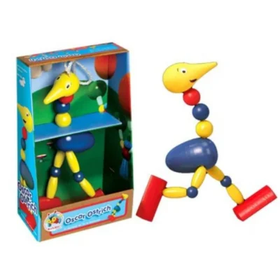 Buzzy Bee Brand Wooden Toys - Oscar Ostrich or Elle-Gator