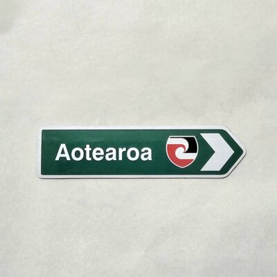 Road Sign Magnet - Aotearoa - Māori Flag Design