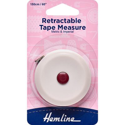 Hemline Tape Measure Retractable 150cm