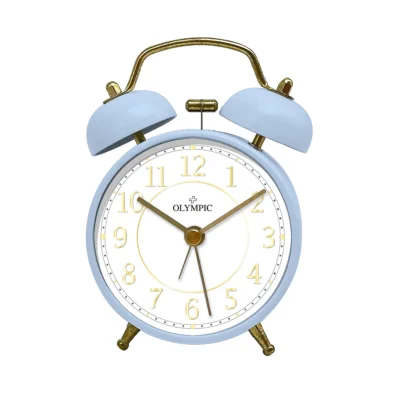 Olympic Round Alarm Clock Pink/Blue