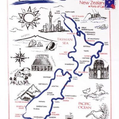 Tea Towel NZ Cruising