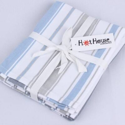 Tea Towel Moroccan 3 pack Aqua or Blush