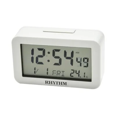 Olympic Digital Plastic Case Clock - White/Black/Blue