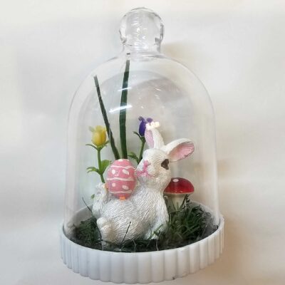 Bunny w Egg in Garden House