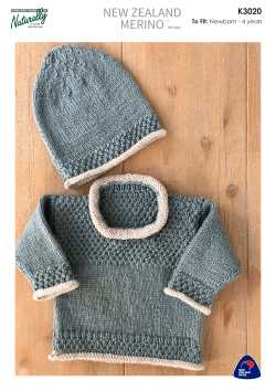Naturally Yarns Knitting Patterns Babies NB-2yrs Children 2-8yrs 8-14yrs (Part 1) - Image 23