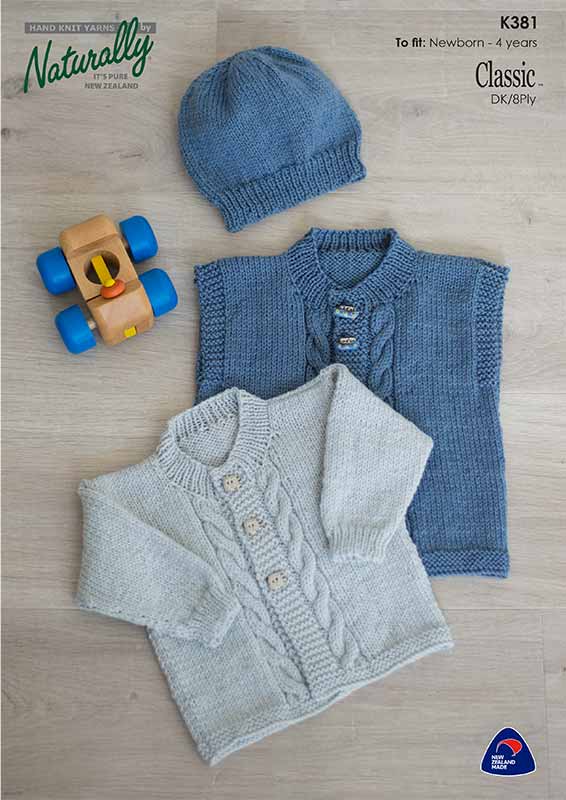 Naturally Yarns Knitting Patterns Babies NB-2yrs Children 2-8yrs 8-14yrs (Part 1)