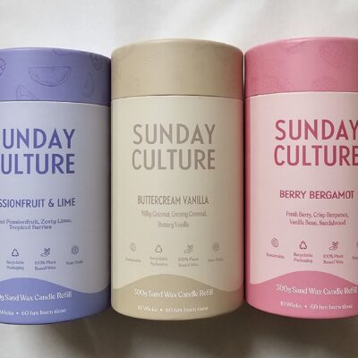Sunday Culture Sand Wax Candles & Refills