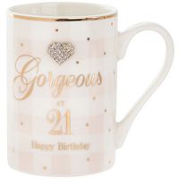 Mug - Gorgeous at 21 Happy birthday