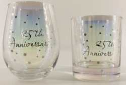 Anniversary Scotch & Stemless Set 25th; 40th; 50th and Anniversary - Image 3