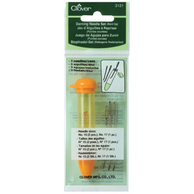 Clover Darning needle set - Curved tip