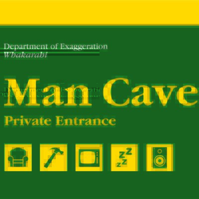 Man Cave Wooden Sign A5