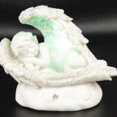 Cherub w LED Light