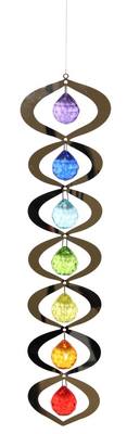 Chakra 7 Colour Spinning Mobile length 53cmrn