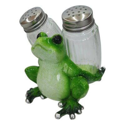 Marble Frog Salt & Pepper 10cm