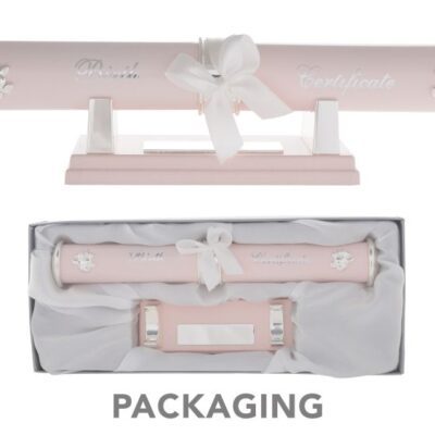 Birth Certificate Holder Pink