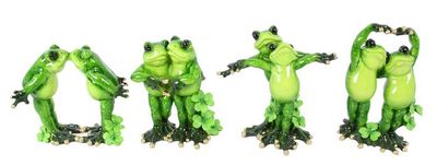 Marble Look Frog Lovers 13cm