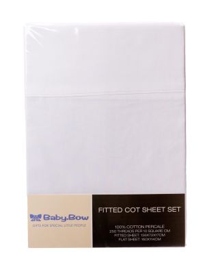 Bassinet Sheet Set - White