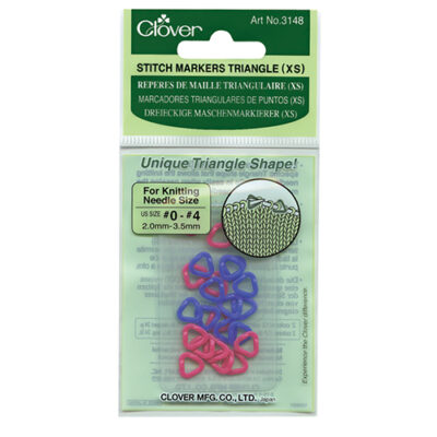 Clover Stitch Markers Triangle Sm