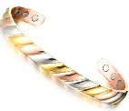 Copper Bracelet Gold/Silver/Copper Ribbon